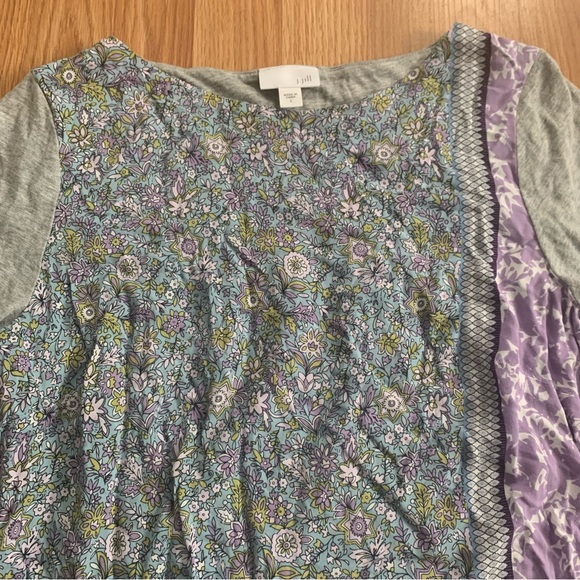 J Jill Women’s Top Floral 3/4 Sleeve Size Small - Picture 2 of 11